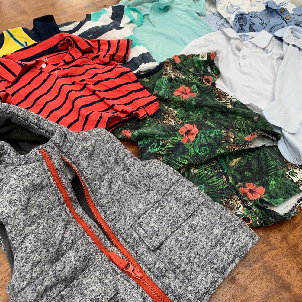 Multi brand boys clothes